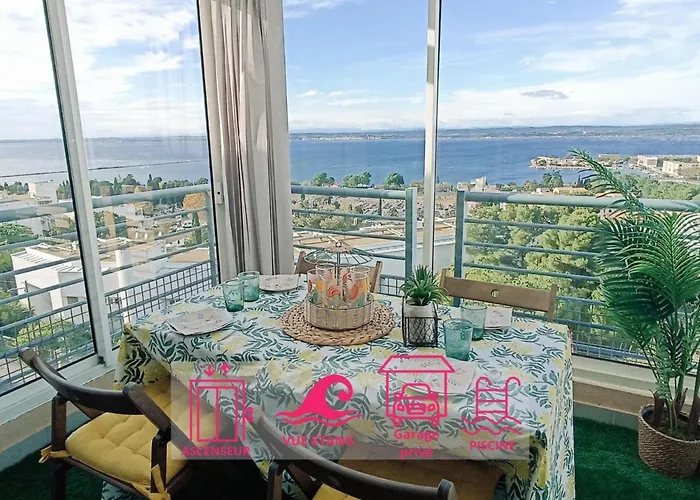 Apartamento T2 Avec Garage Et Piscine à - Fr-1-338-484 Sète